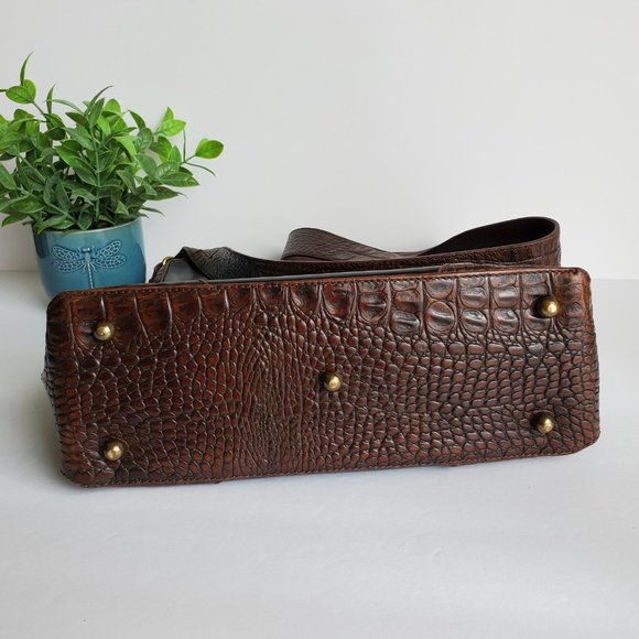 VGUC Brahmin Tuscan Concordia Shoulder Bucket/Hobo Bag in Black and Brown - Picture 7 of 15